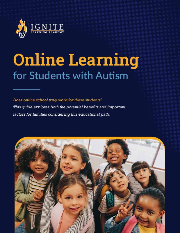online-learning-autism-guide-cover image Cover of the free ILA guide Online Learning for Students with Autism